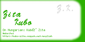 zita kubo business card